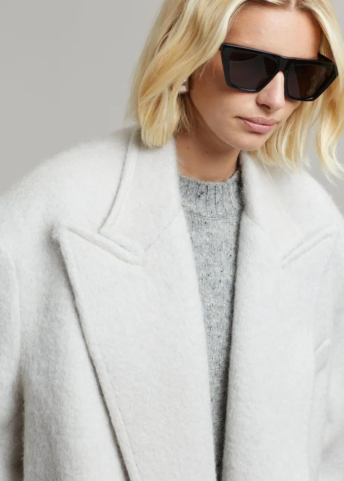 Clothing Women The Frankie Shop John Oversized Coat 8211 Birch
