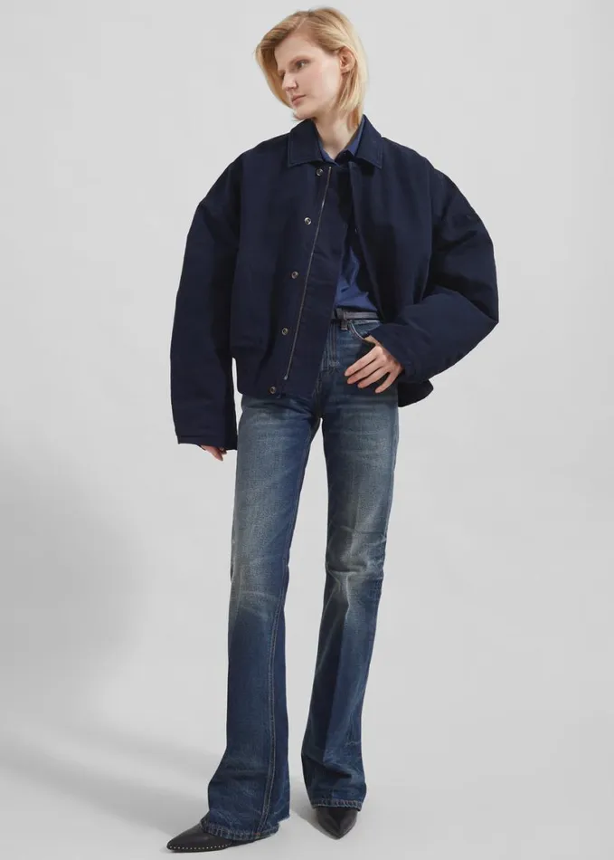 Clothing Women The Frankie Shop JW Anderson Blouson 8211 Navy