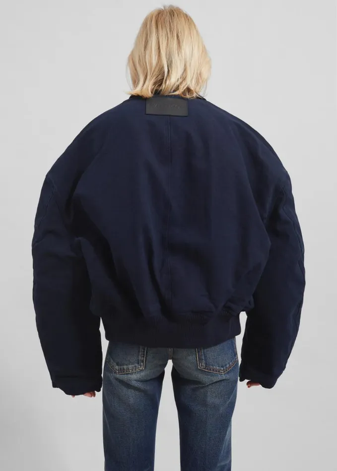 Clothing Women The Frankie Shop JW Anderson Blouson 8211 Navy
