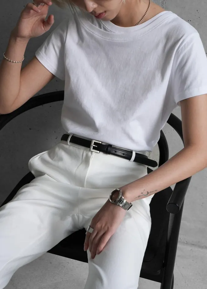 Clothing Women The Frankie Shop Kellen Baby Tee 8211 White