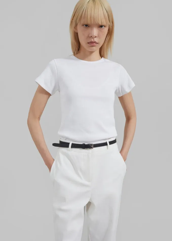 Clothing Women The Frankie Shop Kellen Baby Tee 8211 White