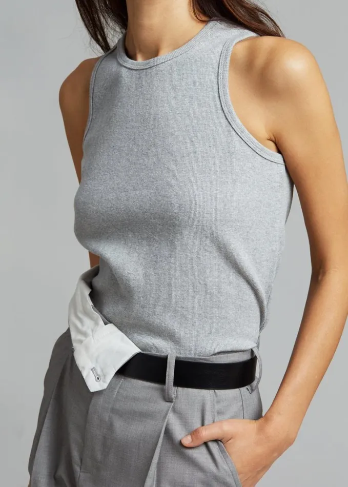 Clothing Women The Frankie Shop Liko Tank 8211 Heather Grey