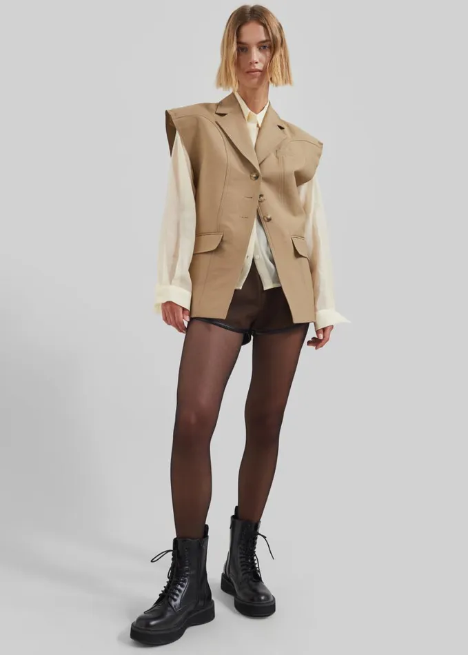 Clothing Women The Frankie Shop Lucerne Vest 8211 Beige