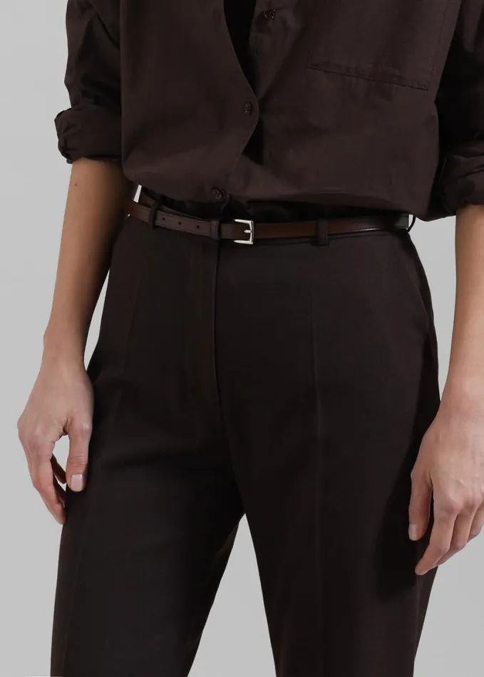 Clothing Women The Frankie Shop Lyra Flared Pants 8211 Brown