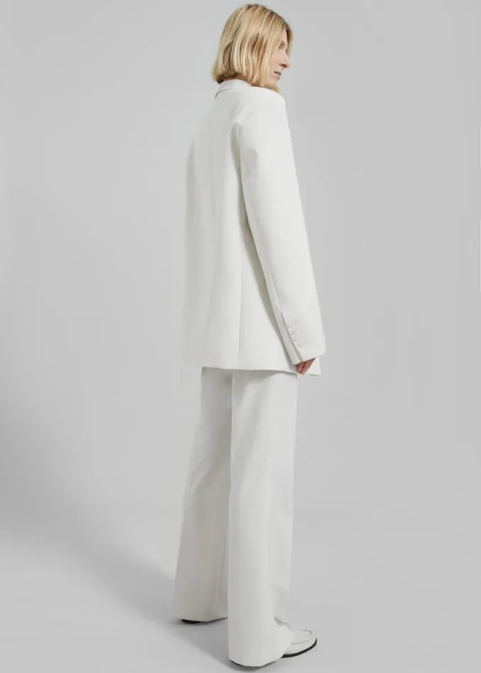 Clothing Women The Frankie Shop Lyra Oversized Blazer 8211 White