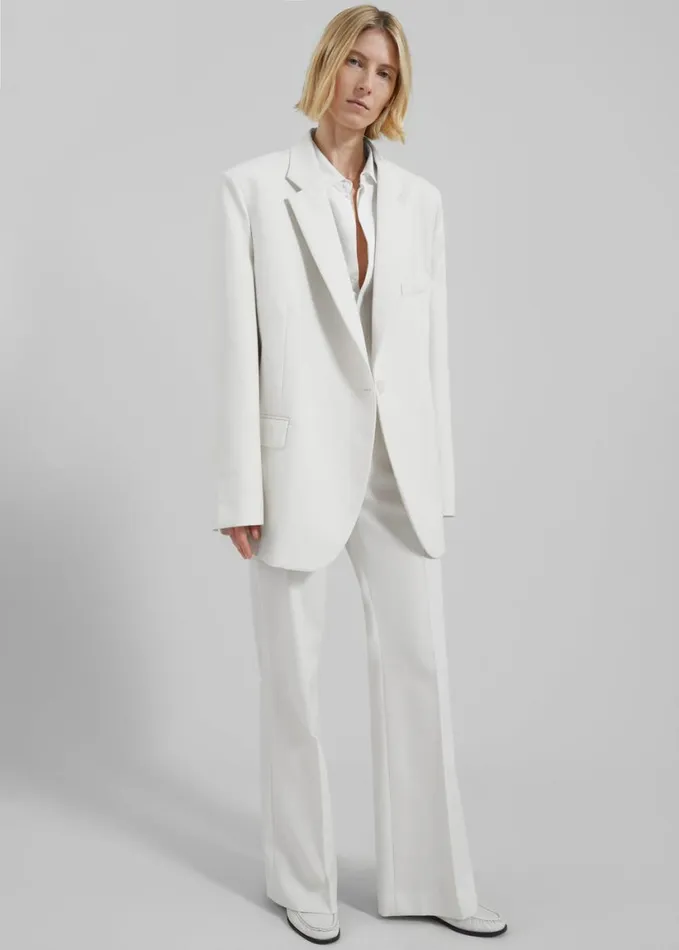Clothing Women The Frankie Shop Lyra Oversized Blazer 8211 White