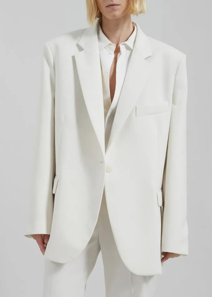 Clothing Women The Frankie Shop Lyra Oversized Blazer 8211 White