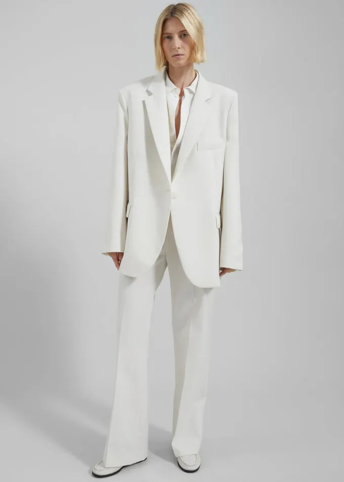 Clothing Women The Frankie Shop Lyra Oversized Blazer 8211 White