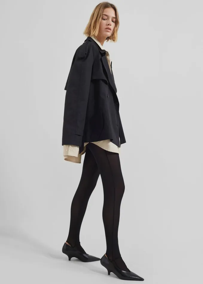 Clothing Women The Frankie Shop Neve Sheer Tights 8211 Black