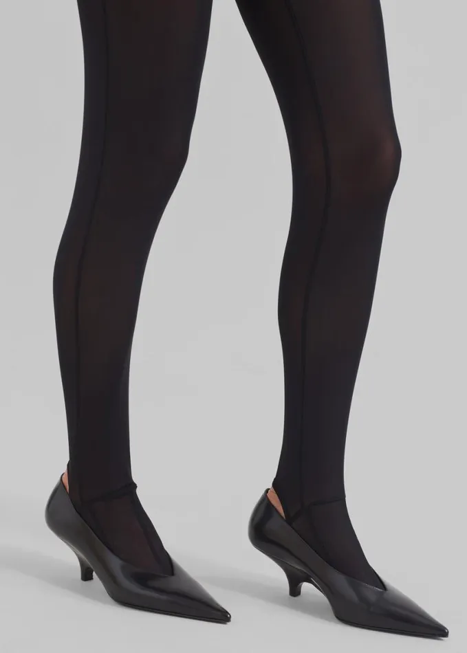 Clothing Women The Frankie Shop Neve Sheer Tights 8211 Black