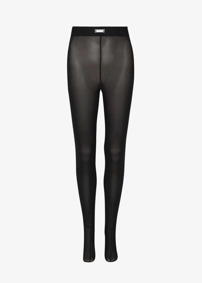 Clothing Women The Frankie Shop Neve Sheer Tights 8211 Black
