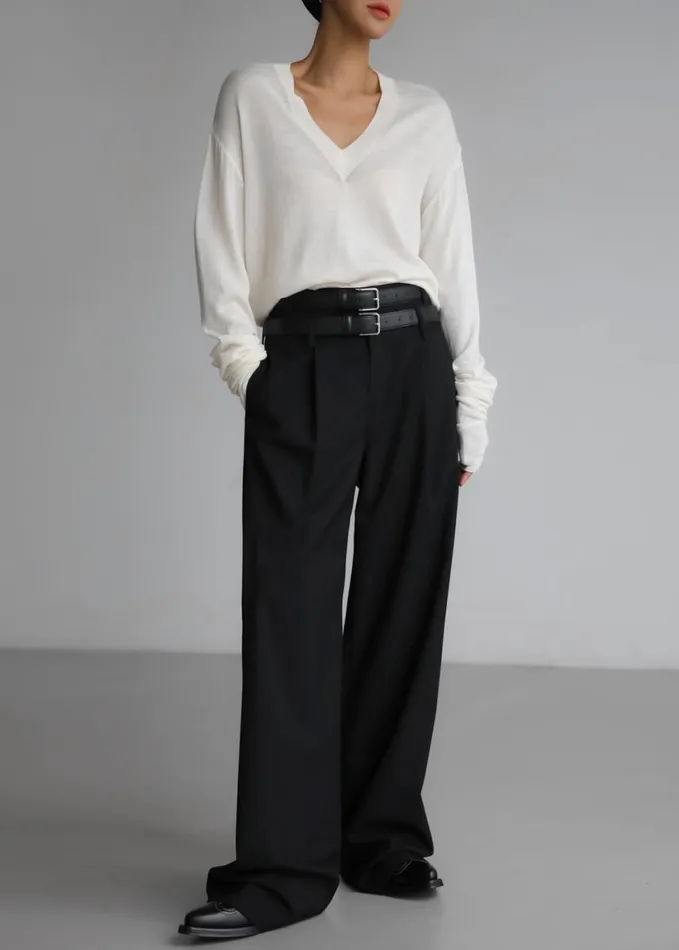 Clothing Women The Frankie Shop Olwen Pintuck Trousers 8211 Black