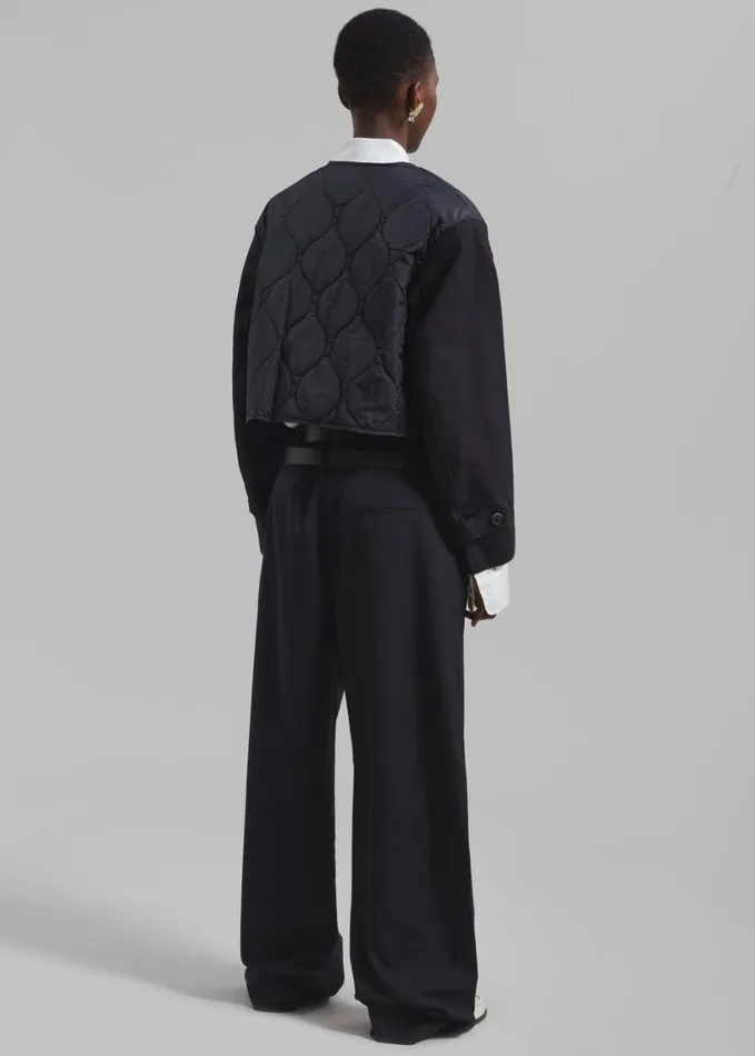 Clothing Women The Frankie Shop Olwen Pintuck Trousers 8211 Black