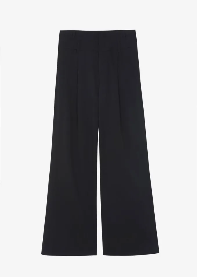 Clothing Women The Frankie Shop Olwen Pintuck Trousers 8211 Black
