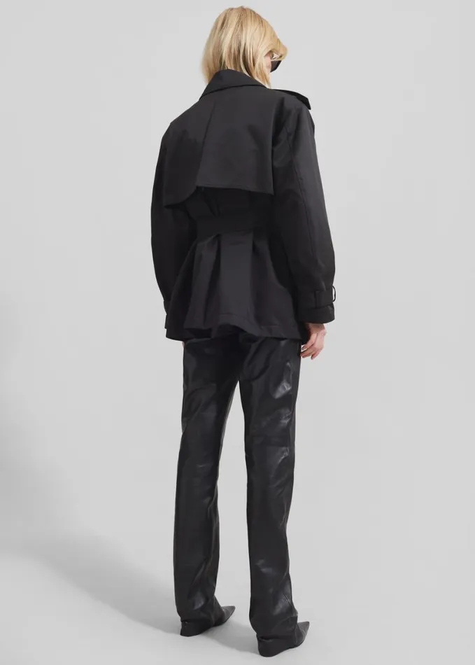 Clothing Women The Frankie Shop Raleigh Trench Coat 8211 Black