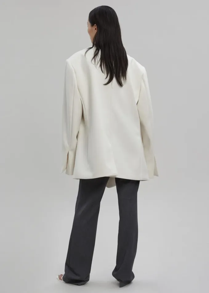 Clothing Women The Frankie Shop Sadie Oversized Double Breasted Blazer 8211 Cream