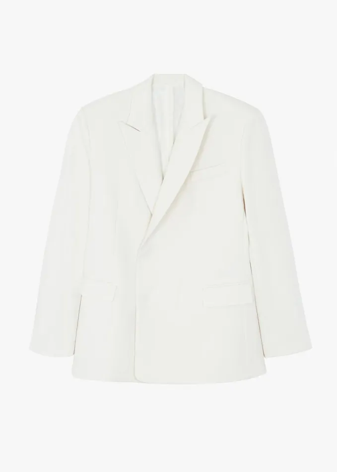 Clothing Women The Frankie Shop Sadie Oversized Double Breasted Blazer 8211 Cream