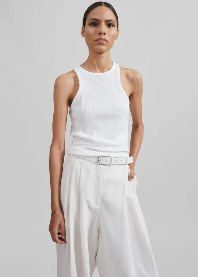 Clothing Women The Frankie Shop Samse Samse Sahelene Tank Top 8211 White