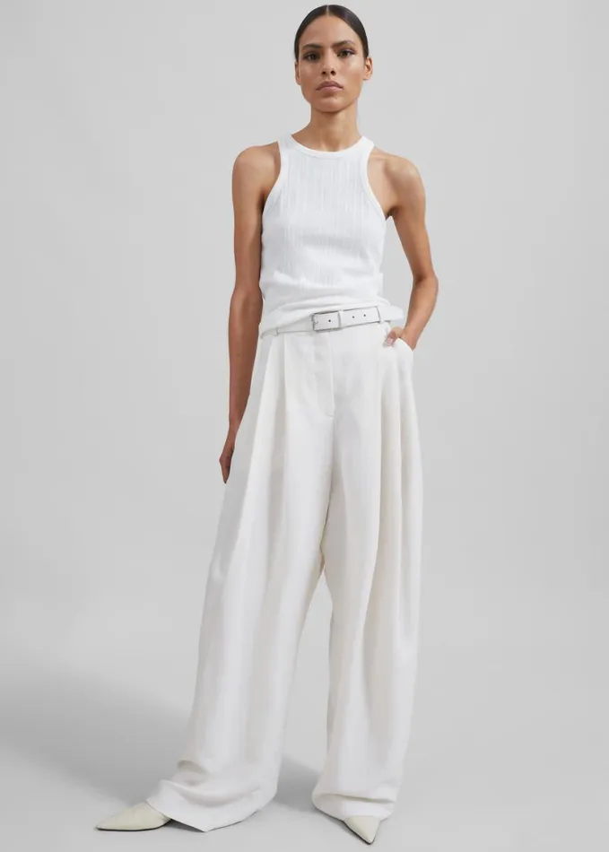 Clothing Women The Frankie Shop Samse Samse Sahelene Tank Top 8211 White