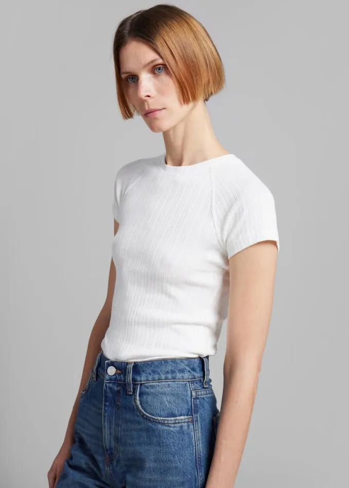 Clothing Women The Frankie Shop Samse Samse Salinn TShirt 8211 White