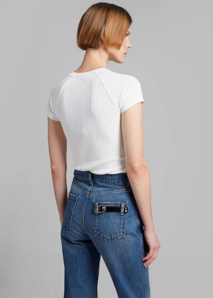 Clothing Women The Frankie Shop Samse Samse Salinn TShirt 8211 White