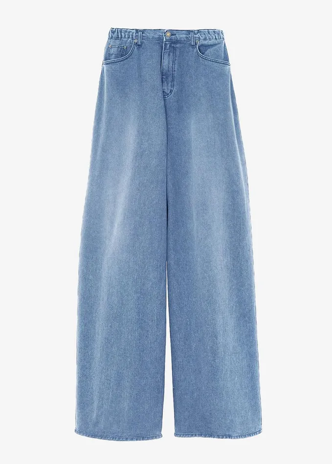 Clothing Women The Frankie Shop Sasha Wide Leg Jeans 8211 Worn Wash