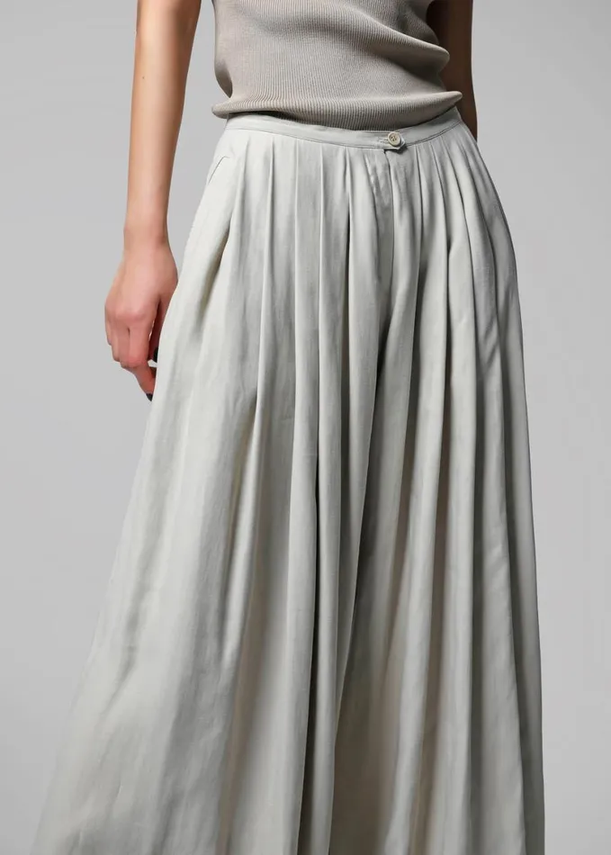 Clothing Women The Frankie Shop Sloane Wide Leg Trousers 8211 Grey