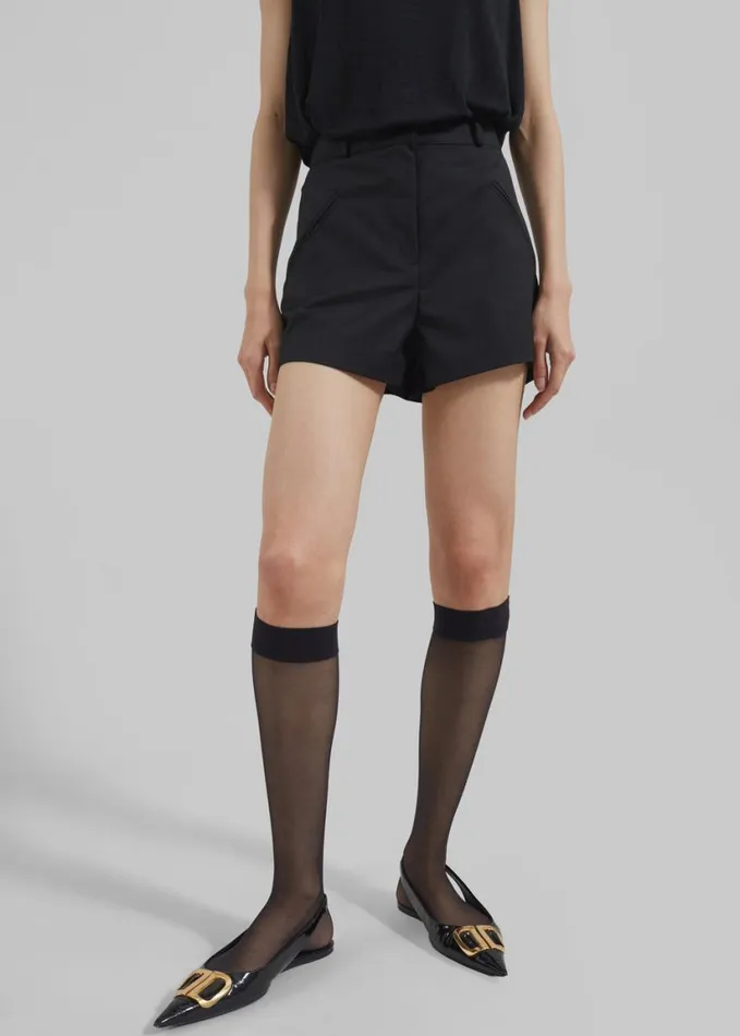 Clothing Women The Frankie Shop Xandra Mini Shorts 8211 Black