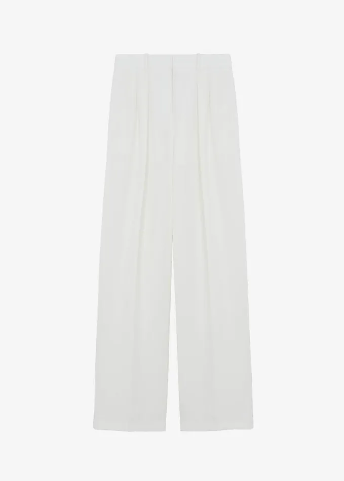 Clothing Women The Frankie Shop Zia Pintuck Trousers 8211 White