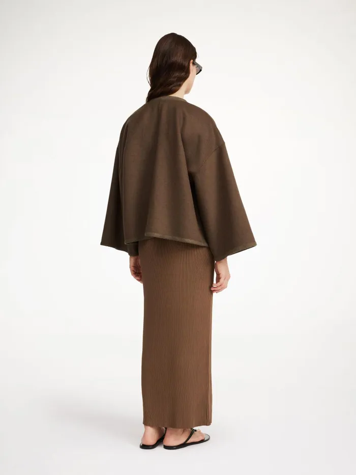 Coats and Jackets Women By Malene Birger Jacquie Wool Jacket Shitake