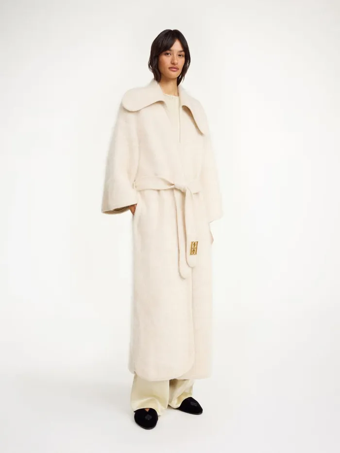 Coats and Jackets Women By Malene Birger Mirano Coat Oyster Gray