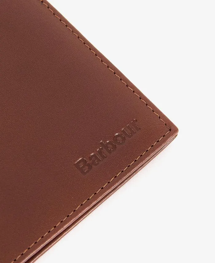Colwell Leather Billfold Wallet Brownclassic Tartan Men Barbour Wallets and Card Holders