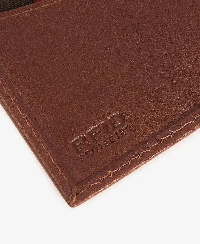 Colwell Leather Billfold Wallet Brownclassic Tartan Men Barbour Wallets and Card Holders