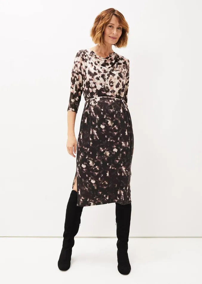 Corrie Abstract Spot Print Dress Multicoloured Women Phase Eight Dresses