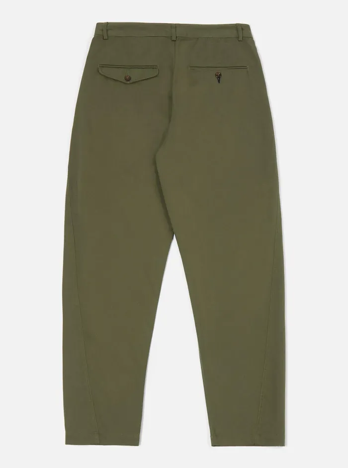 Cotton Twill Men Universal Works Universal Works Curved Pant In Light Olive Twill