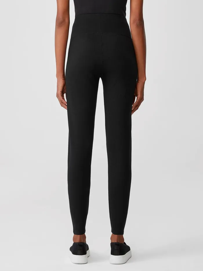 Cozy Brushed Terry Hug HighWaisted Leggings Black Women Eileen Fisher Pants Shorts and Jumpsuits