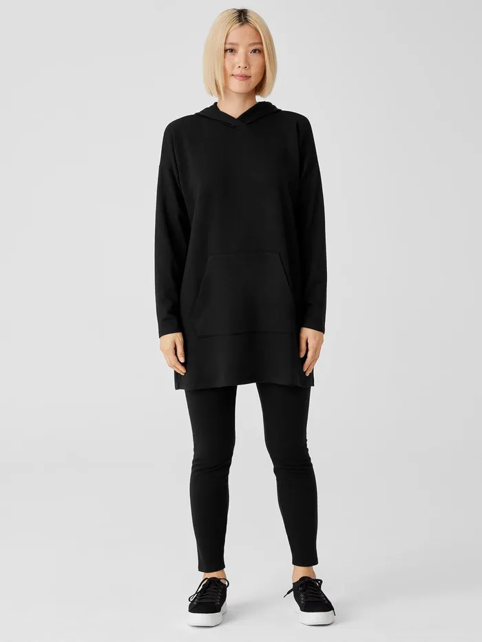 Cozy Brushed Terry Hug HighWaisted Leggings Black Women Eileen Fisher Pants Shorts and Jumpsuits