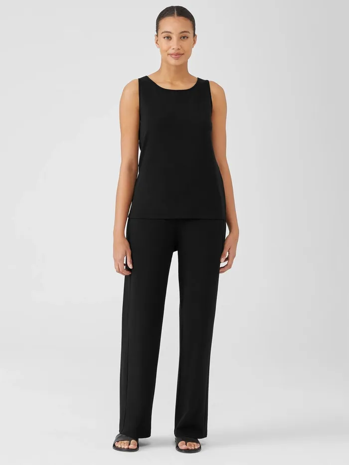 Cozy Brushed Terry Hug Straight Pant Black Women Eileen Fisher Pants Shorts and Jumpsuits Cozy Brushed Terry Hug Straight Pant Black Women Eileen Fisher Pants Shorts and Jumpsuits