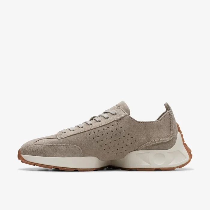 Craft Speed Light Grey Suede Men Clarks Sneakers
