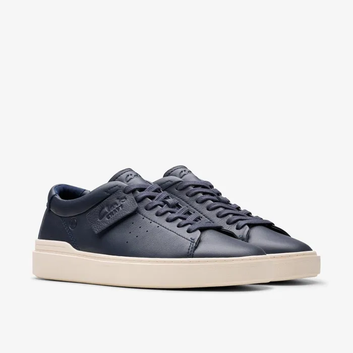 Craft Swift Navy Leather Men Clarks Sneakers