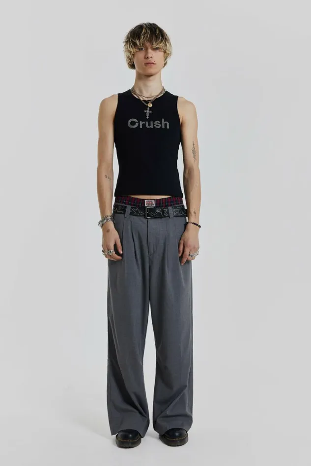 Crush Vest Black Men Jaded London Vests