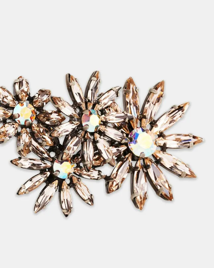 Crystal Margarita Earrings Bronze Women Aquazzura Jewelry