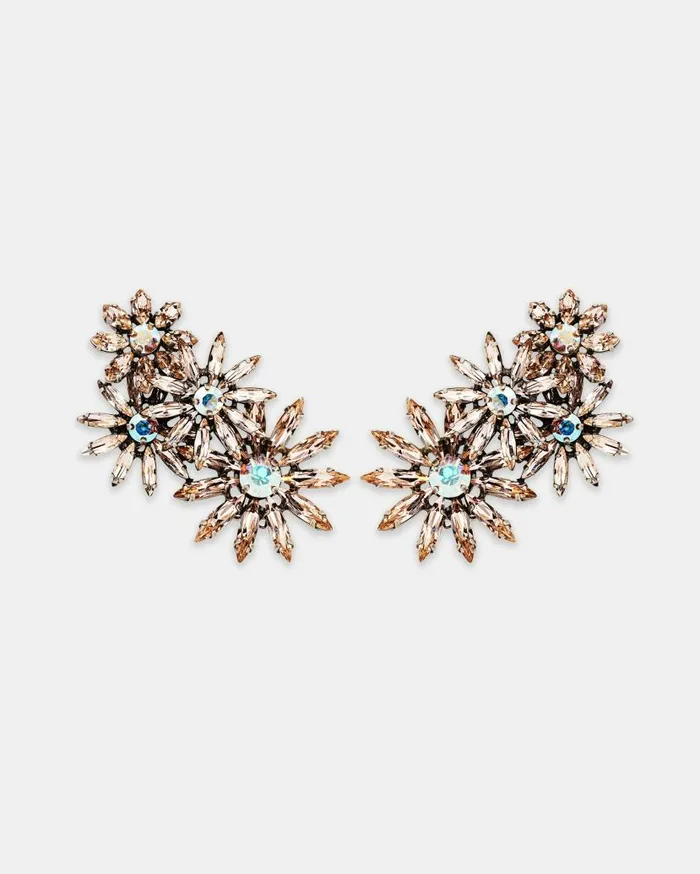 Crystal Margarita Earrings Bronze Women Aquazzura Jewelry Crystal Margarita Earrings Bronze Women Aquazzura Jewelry
