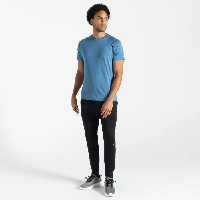Dare 2b Accelerate Fitness TShirt Coronet Blue Marl Men Gym Tops