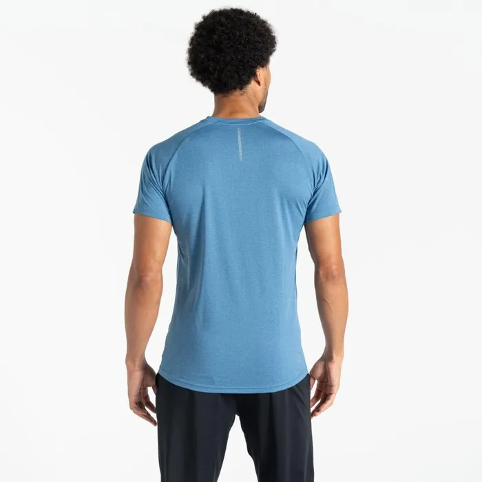 Dare 2b Accelerate Fitness TShirt Coronet Blue Marl Men Gym Tops