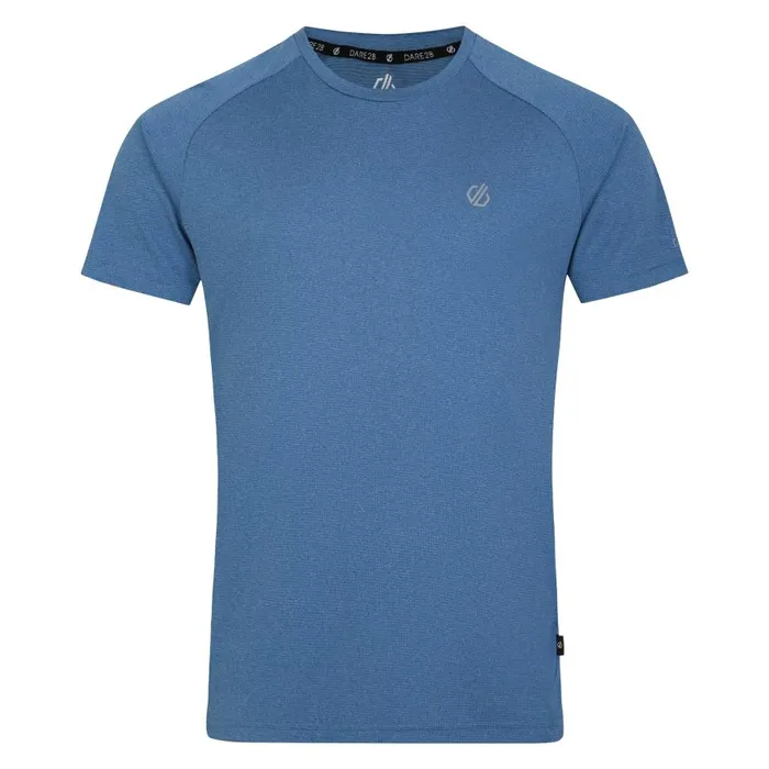 Dare 2b Accelerate Fitness TShirt Coronet Blue Marl Men Gym Tops