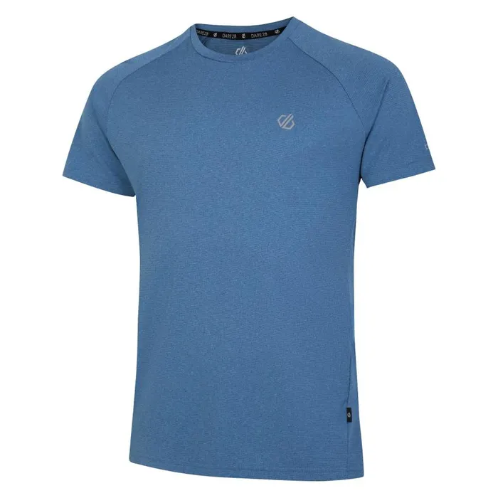 Dare 2b Accelerate Fitness TShirt Coronet Blue Marl Men Gym Tops