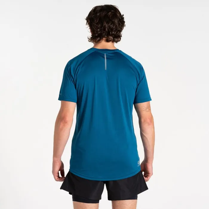 Dare 2b Accelerate Fitness TShirt Kingfisher Blue Men Gym Tops