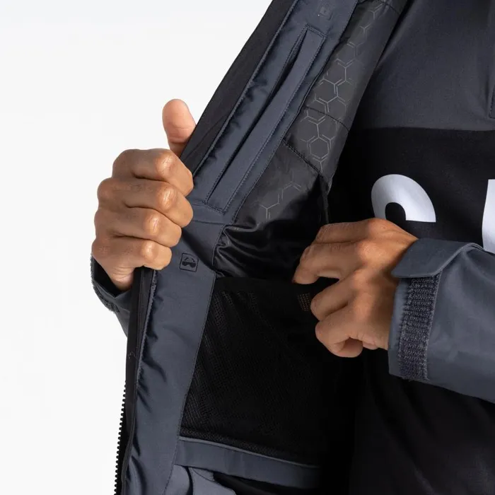 Dare 2b Aerials Ski Jacket Ebony Grey Black Men Ski Jackets