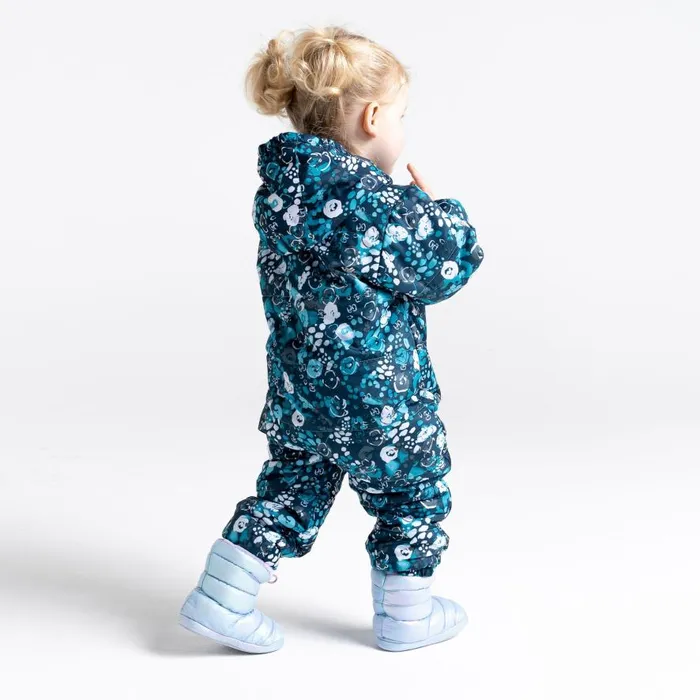 Dare 2b Bambino II Insulated Snowsuit Blue Floral Print Kids Snow Suits